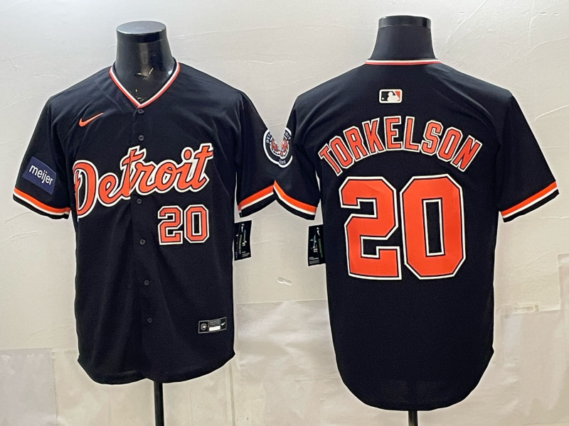 Men Detroit Tigers #20 Torkelson black Game Nike MLB Jersey032100101